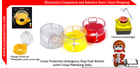 Cover Protection Emergency Stop Push Button 22mm Tutup Pelindung Debu - Kuning