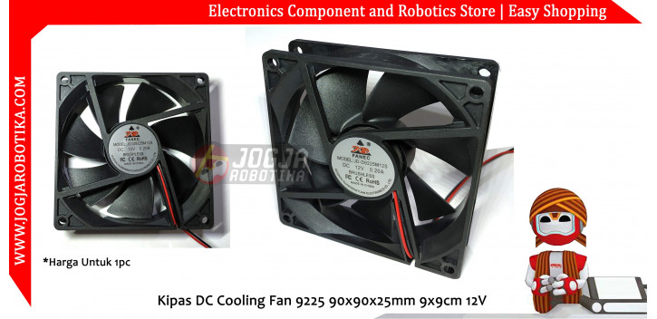 Kipas DC Cooling Fan 9225 90x90x25mm 9x9cm 12V