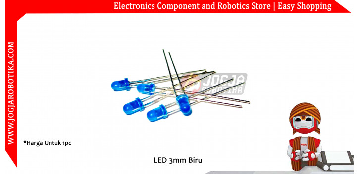 LED 3mm Biru