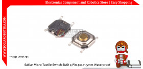Saklar Micro Tactile Switch SMD 4 Pin 4x4x1.5mm Waterproof