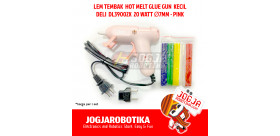 Lem Tembak Kecil Hot Melt Glue Gun Deli DL39002X 20W 20 watt Diameter Refill 7mm