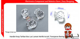 Handle Knop Tarikan Box Laci Lemari Akrilik Acrylic Transparan Bening