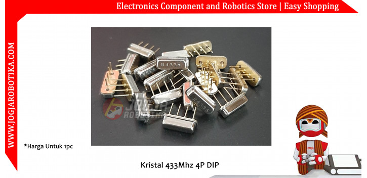 Kristal 433Mhz 4P DIP