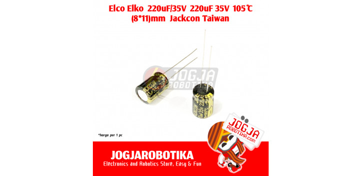 220uF/35V ELCO 10x12.5mm Rubycon