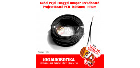 Kabel Pejal Jumper Breadboard Project Board PCB 1x0.5mm - Hitam