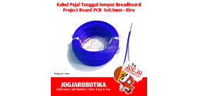 Kabel Pejal Jumper Breadboard Project Board PCB 1x0.5mm - Biru