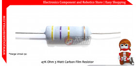 47K Ohm 3 Watt Carbon Film Resistor