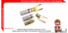 Nakamichi Banana Speaker Connector U Fork Y Splade Copper Gold Plated 1 Set Konektor Kabel Power Amplifier
