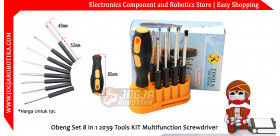 Obeng Set 8 in 1 2039 Tools KIT Multifunction Screwdriver