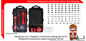 Obeng Set 115 in 1 Magnetic Screwdrivers Obeng Service HP Handphone Smartphone Laptop Komputer Full Set