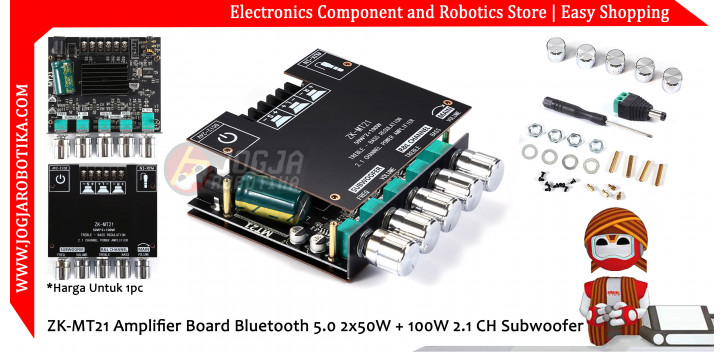 ZK-MT21 Amplifier Board Bluetooth 5.0 2x50W + 100W 2.1 CH Subwoofer