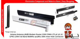 Antena Antenna 38dBi Modem Router GSM CDMA LTE 4G 3G 2G GPRS LORA Full Band 868Mhz 915Mhz SMA Inner Hole Connector - Hitam