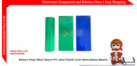 Battery Wrap 18650 Sleeve PVC Jaket Plastik Cover Batre Batere Baterai