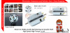 Motor DC RS895 Double Ball Bearing and Double Shaft High Speed High Torque 12-24V