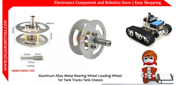 Aluminum Alloy Metal Bearing Wheel Loading Wheel for Tank Tracks Tank Chassis