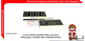 4 Digit Seven Segment Jam Common Anoda 0.56 Inch-Biru