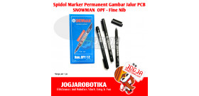 Spidol Marker Permanent Snowman Gambar Jalur PCB - HITAM - OPF Fine Nib