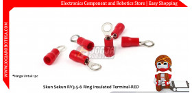 Skun Sekun RV3.5-6 Ring Insulated Terminal-RED