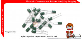 Mylar Capacitor 2A472J 100V 4700PF 4.7NF