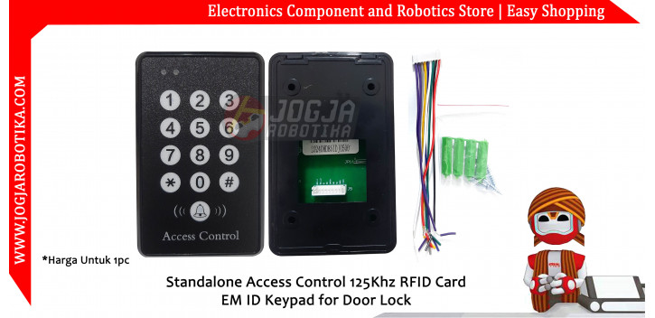 Standalone Access Control 125Khz RFID Card EM ID Keypad for Door Lock