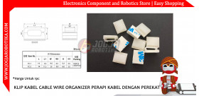 FC-2 KLIP KABEL CABLE WIRE ORGANIZER PERAPI KABEL DENGAN PEREKAT - PUTIH