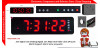 Jam Digital Jam Dinding Digital Jam Meja Desk Table Clock DK-3206 Merah Support Alarm Suhu 32x4x9Cm