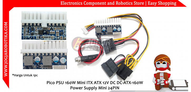 Pico PSU 160W Mini ITX ATX 12V DC DC-ATX-160W Power Supply Mini 24PIN