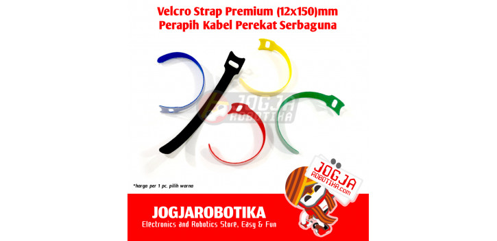 VELCRO PREMIUM PERAPIH KABEL PEREKAT SERBAGUNA (10X70)MM WARNA RANDOM
