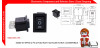 Saklar On-Off-On 3 Pin 3 Posisi KCD1-103 Rocker Switch 21x15MM-Black
