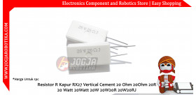 Resistor R Kapur RX27 Vertical Cement 20 Ohm 20Ohm 20R 20 Watt 20Watt 20W 20W20R 20W20RJ