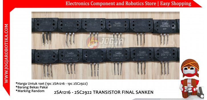 2SA1216 -2SC2922 TRANSISTOR FINAL SANKEN
