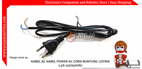KABEL AC KABEL POWER AC CORD BUNTUNG LISTRIK 2.5A 220/250VAC
