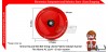 Sirene Round Bell Bel Kring Listrik Pabrik Sekolah Kantor Fire Alarm AC 220V - 6 Inch 150mm