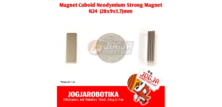 MAGNET NEODYMIUM NEODIMIUM KOTAK PERSEGI STRONG MAGNET N52 - (4X10X30)MM