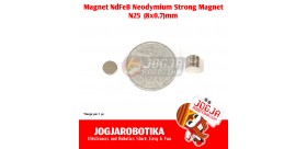 MAGNET N25 BULAT (8X0.7)MM - NDFEB NEODYMIUM STRONG MAGNET