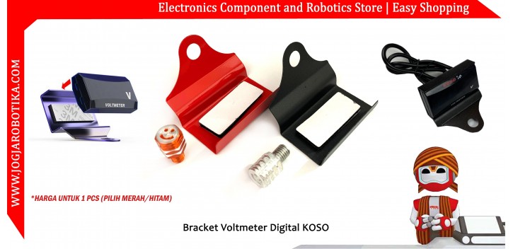 Bracket Voltmeter Digital KOSO - Merah