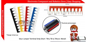 Skun Jumper Terminal Strip Short TBR10 TBR-10 TBC10 TBC-10 TBD10 TBD-10 TBR TBC TBD 10A - Merah