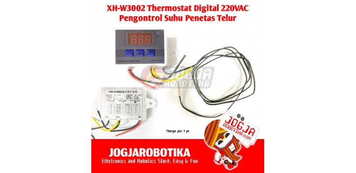 XH-W3002 Thermostat Digital AC 220V Pengontrol Suhu Mesin Penetas Tetas Telur