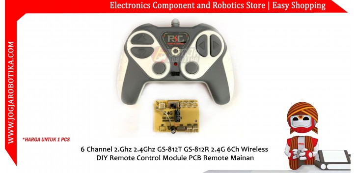 6 Channel 2.Ghz GS-170TX GS157R 6Ch Wireless DIY Remote Control Module PCB Remote Mainan