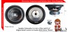 Speaker Subwoofer 6.5 Inch 4 Ohm 200W 6.5" Magnet Besar 100mm Car Audio Mobil Home Theater