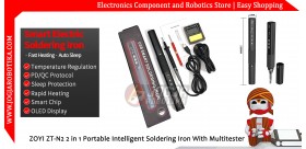 ZOYI ZT-N2 2 in 1 Portable Intelligent Soldering Iron With Multitester
