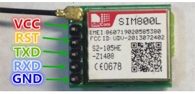 SIM800L micro SIM GPRS/GSM Module w/ Antenna