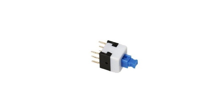 Self-locking Square Push Button Switch 6 Pin 7X7mm 