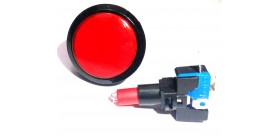 Tombol Acara Kuis Round Illuminated Push Button With LED 46mm-Red