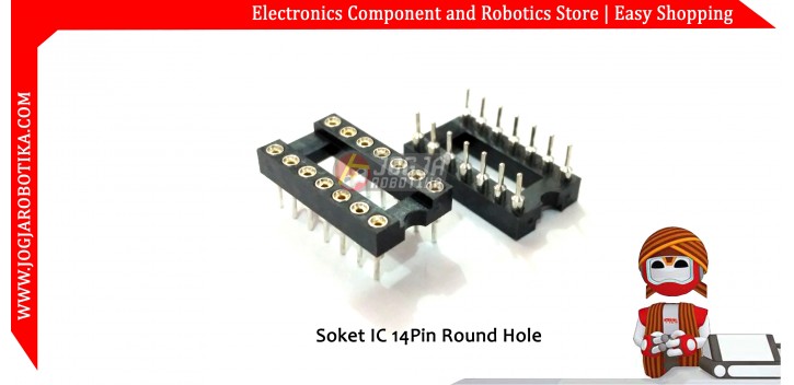 Soket IC 14 pin Round Hole