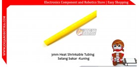 3mm Heat Shrinkable Tubing / Selang bakar - Kuning