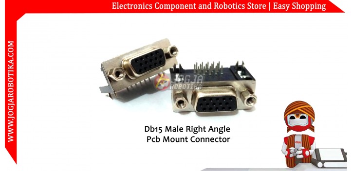 DB15 Female Right Angle Pcb Mount Connector