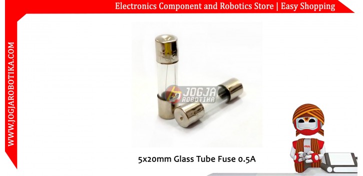 5x20mm Glass Tube Fuse 0.5A 250V
