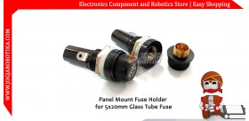 Panel Mount Fuse Holder for 5x20mm Glass Tube Fuse