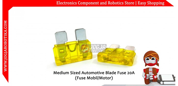 Medium Sized Automotive Blade Fuse 20A
